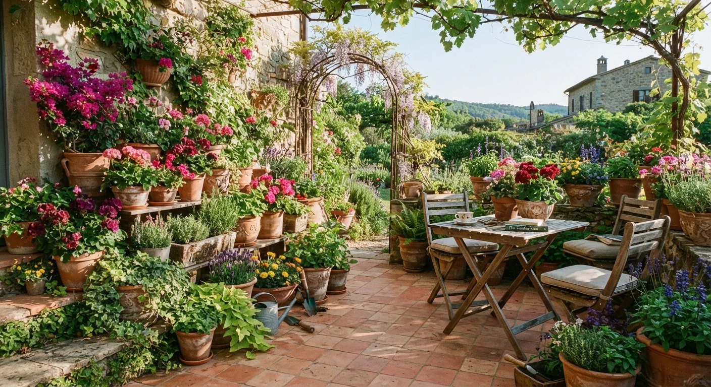Container Gardening on Patios and Terraces