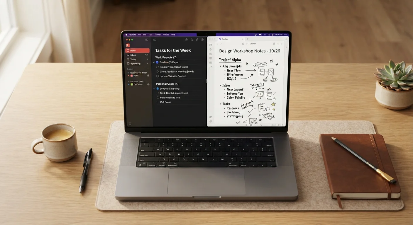 Task Managers vs. Note-Taking Apps: Matching the Tool to How You Actually Think