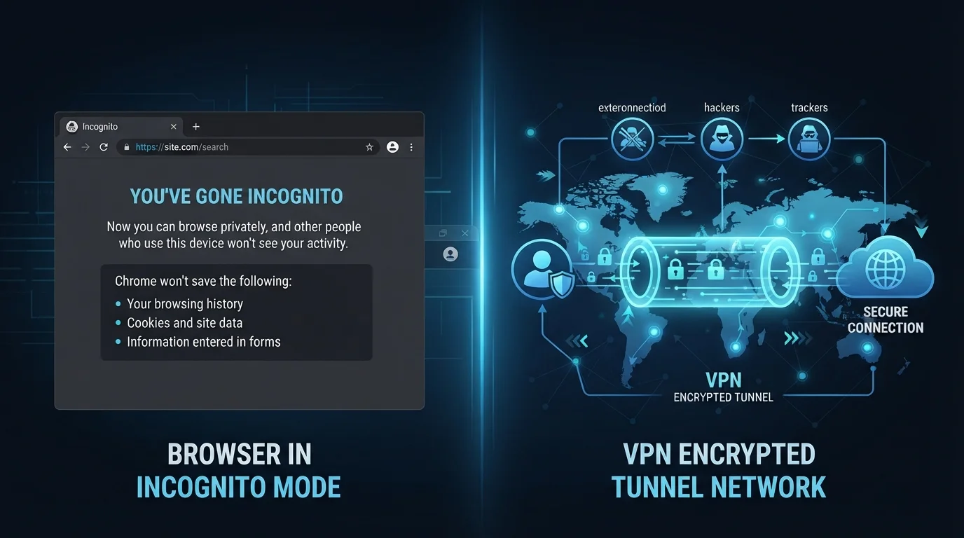 VPN vs. Incognito Mode: Two Very Different Tools for Very Different Problems