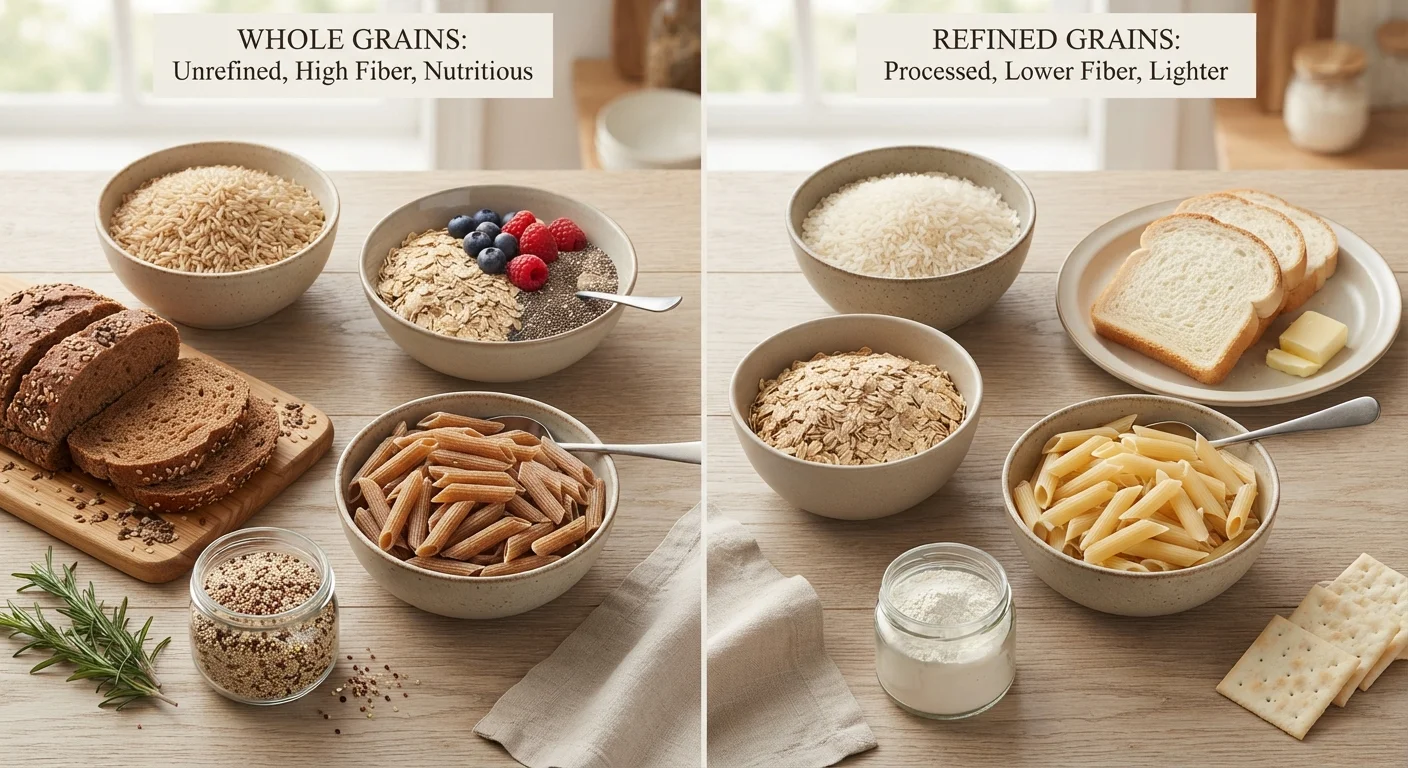 Whole Grains vs Refined Grains: What the Difference Means for Your Meals